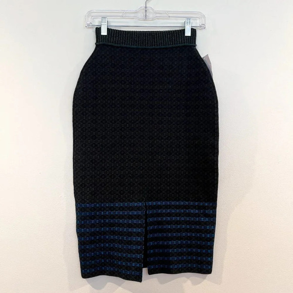 Victoria Beckham Designer Knit Preppy Classic Striped Mini Pencil Skirt S NWOT - Picture 5 of 10